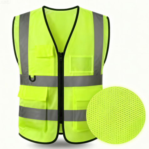 反光背心-荧光黄网布款