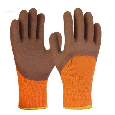 加绒加厚毛圈发泡手套