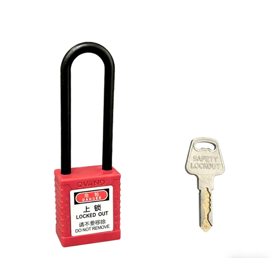 工业安全挂锁 76mm绝缘