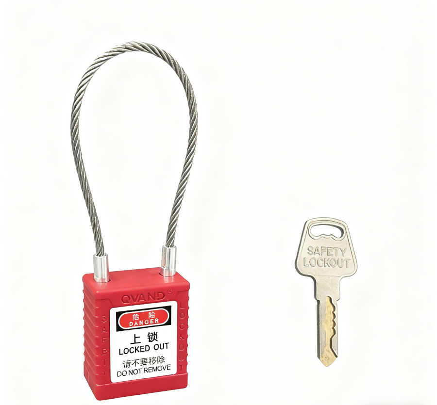 工业安全挂锁 90mm缆绳