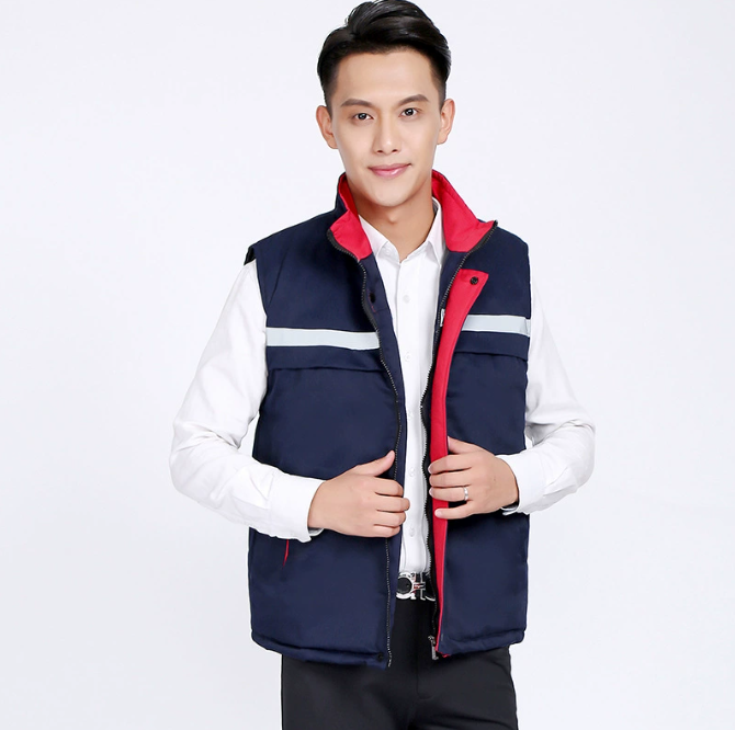 秋冬棉马甲反光条背心